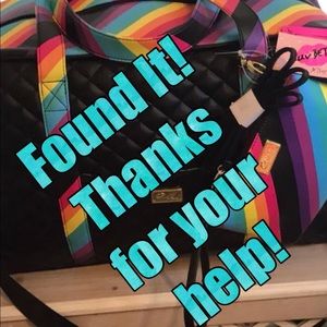 Betsey Johnson Rainbow Weekender